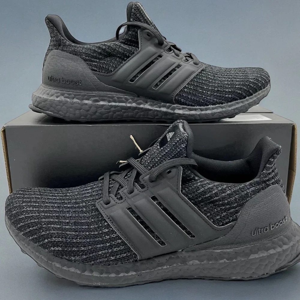 Adidas Ultraboost 4.0 DNA Tripe Black Blackout Running Core Unisex - Picture 6 of 7